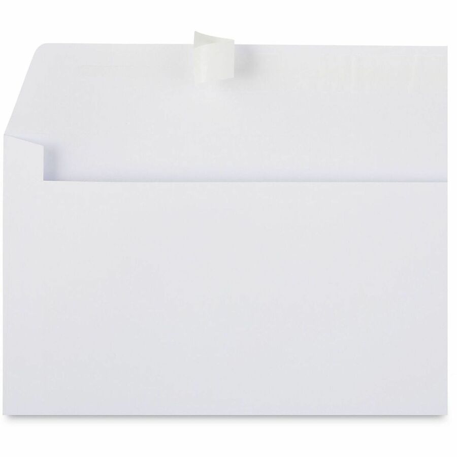 Universal Envelope - Business - #10 - 24 lb - Self Adhesive - White - Paper Stock - 500 / Box