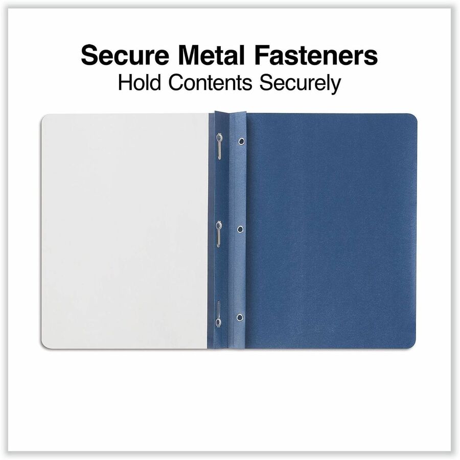 Universal Report Cover - 1/2" Folder Capacity - 8 1/2" x 11" - 100 Sheets Capacity - 3 x Prong Fastener(s) - Punched - 25 Box
