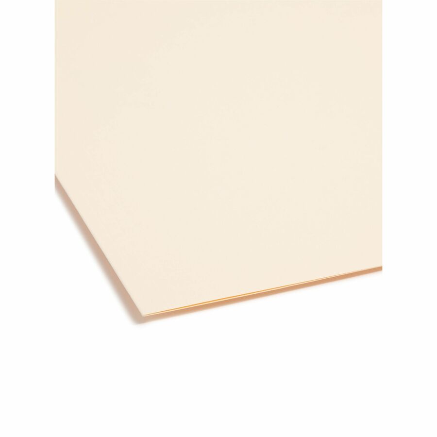 Smead 1/3 Tab Cut Letter Recycled Fastener Folder - 8 1/2" x 11" - 2 x 2K Fastener(s) - Top Tab Location - Assorted Tab Position - 18 pt. - 1 Plys - Manila - 10% Paper Recycled - 50 / Box