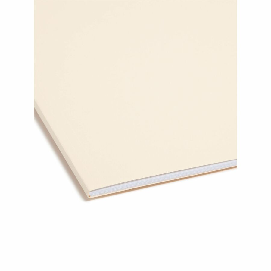 Smead 1/3 Tab Cut Letter Recycled Fastener Folder - 8 1/2" x 11" - 2 x 2K Fastener(s) - Top Tab Location - Assorted Tab Position - 18 pt. - 1 Plys - Manila - 10% Paper Recycled - 50 / Box