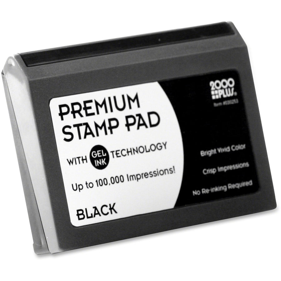COSCO 2000 Plus Replacement Ink Pad - 2.8" Width x 4.3" Length - Black Ink - 1 Each