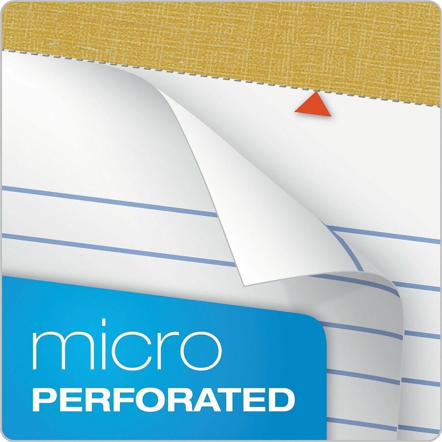 TOPS Binding Letr - Trim Perf. Writing Pads - Jr.Legal - 50 Sheets - 16 lb Basis Weight - Jr.Legal - 8" x 5" Sheet Size - 2.50" Height x 8" Width x 5" Length - White Paper - Perforated, Acid-free - 12 / Dozen