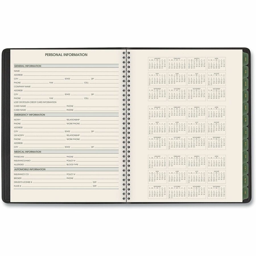 At-A-Glance Large Weekly/Monthly Desk Appointment Book - Medium - Julian Dates - Monthly, Weekly - 1 Year - January 2026 to December 2026 - 7:00 AM to 8:45 PM - Quarter-hourly, 7:00 AM to 5:30 PM - 1 Week, 1 Month Double Page Layout - 7" x 8 3/4" Sheet...