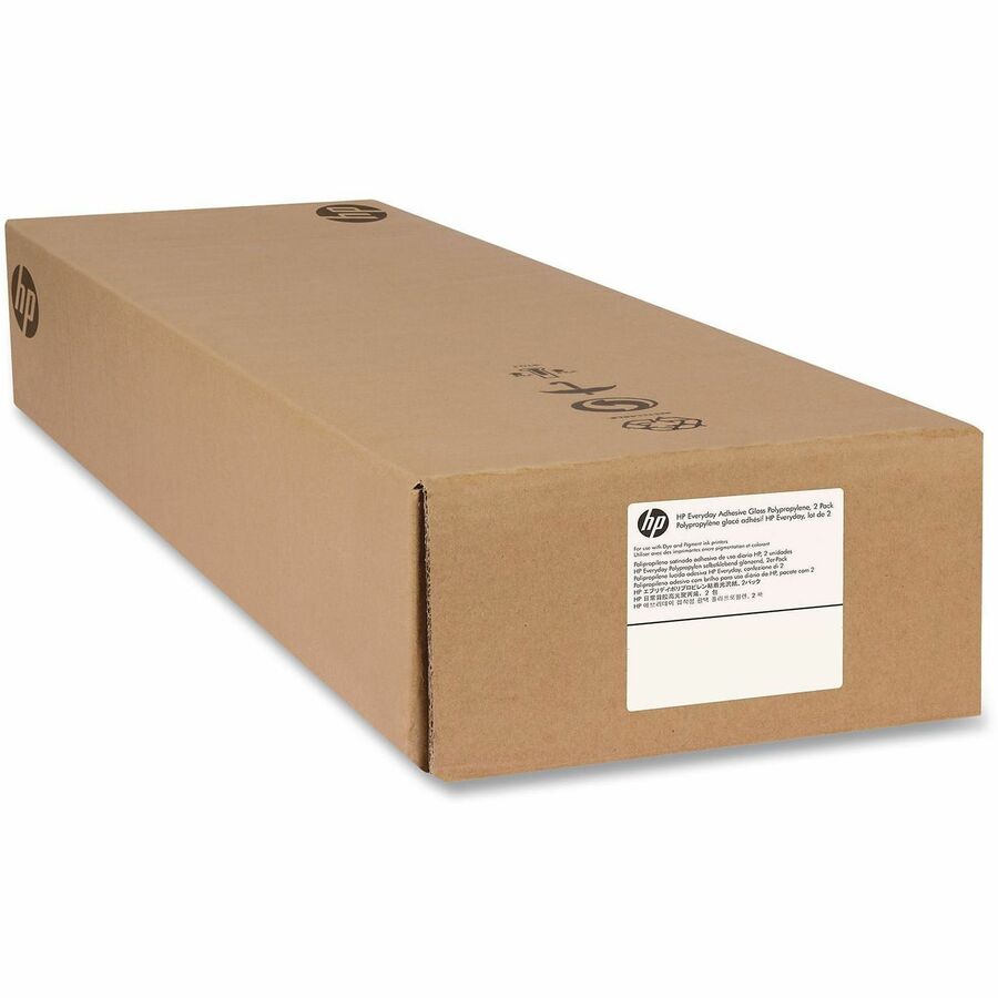 HP 2-Pack Universal Adhesive Vinyl-914 mm x 20 m (36 in x 66 ft) - 35 63/64" x 65 39/64 ft - 150 g/m² Grammage - Matte - Permanent Adhesive, Pressure Sensitive, Quick Drying - 2 Pack