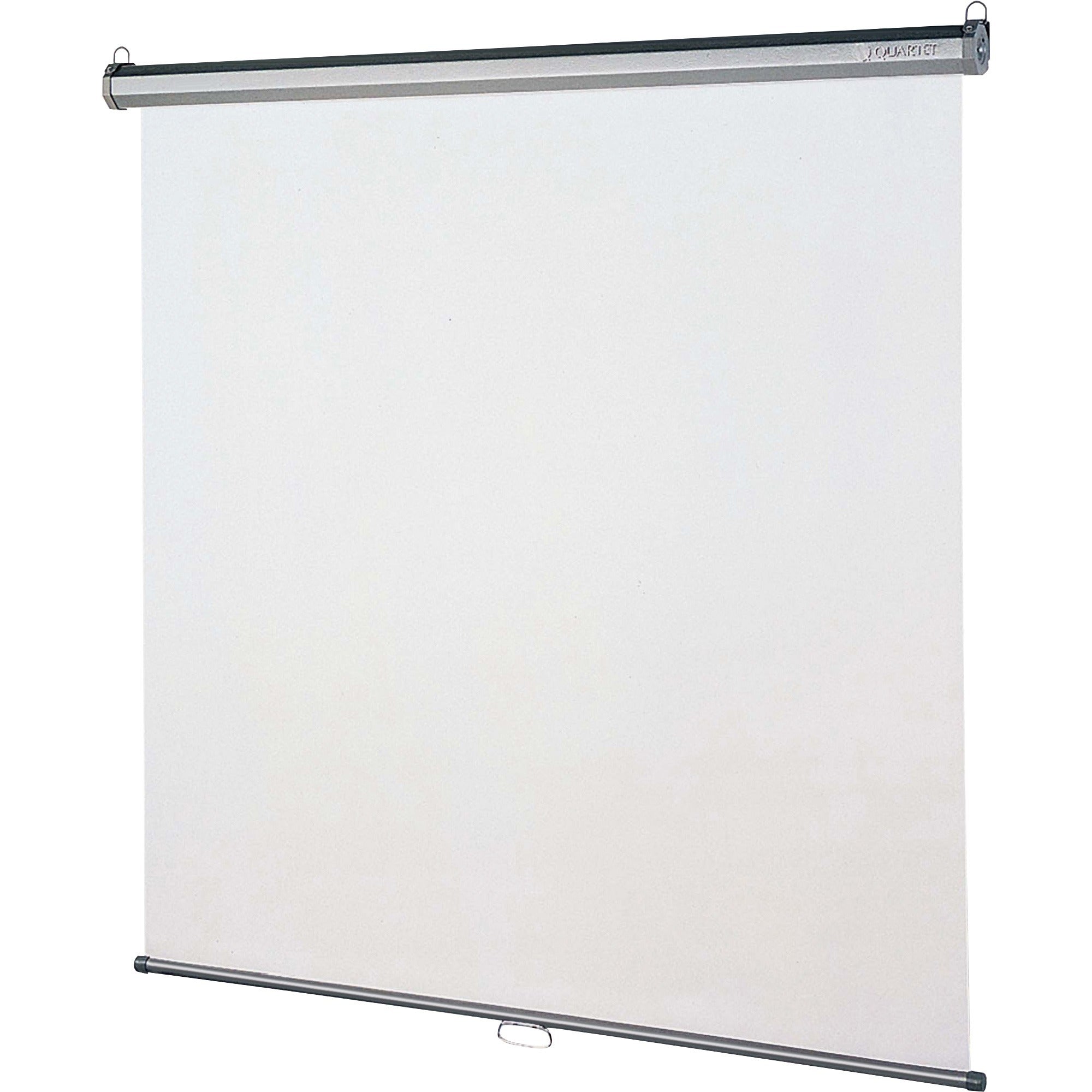 Quartet Manual Projection Screen - 1:1 - Matte White - 84" Height x 84" Width - Wall/Ceiling Mount
