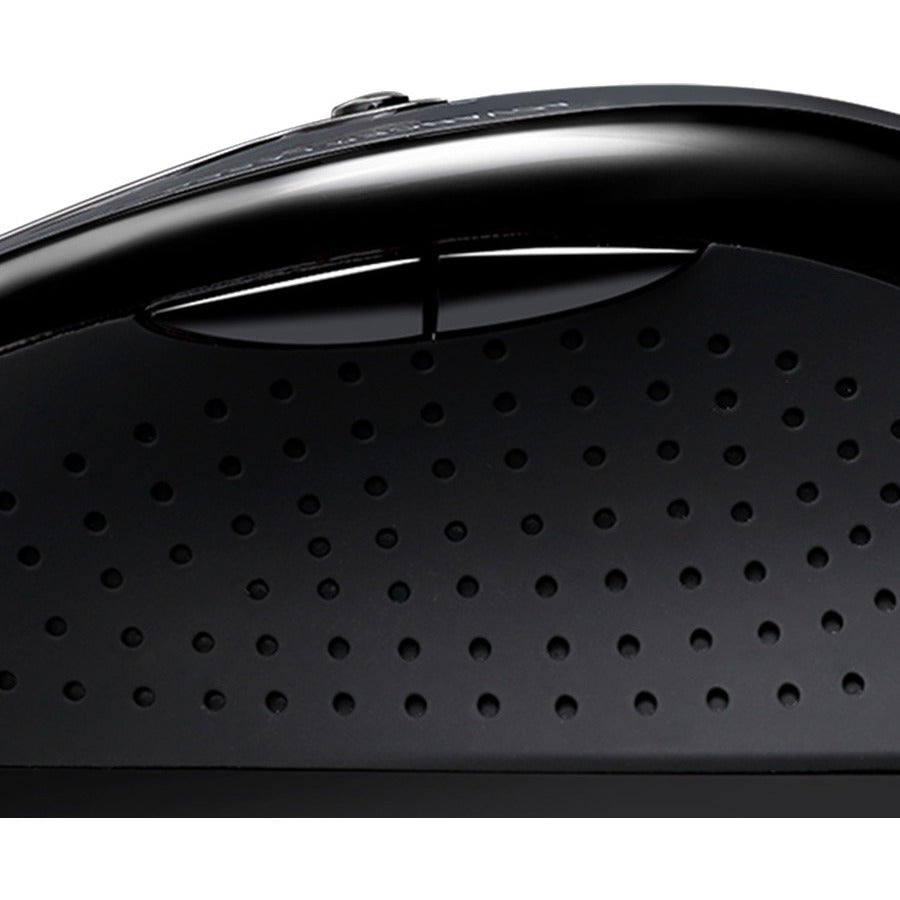 Adesso Wireless Ergonomic Keyboard and Laser Mouse - USB Membrane Wireless RF 2.40 GHz Keyboard - 105 Key - English (US) - Black - USB Wireless RF Mouse - Laser - 1600 dpi - Scroll Wheel - Black - Play/Pause, Previous Track, Next Track, Volume Up, Volu...