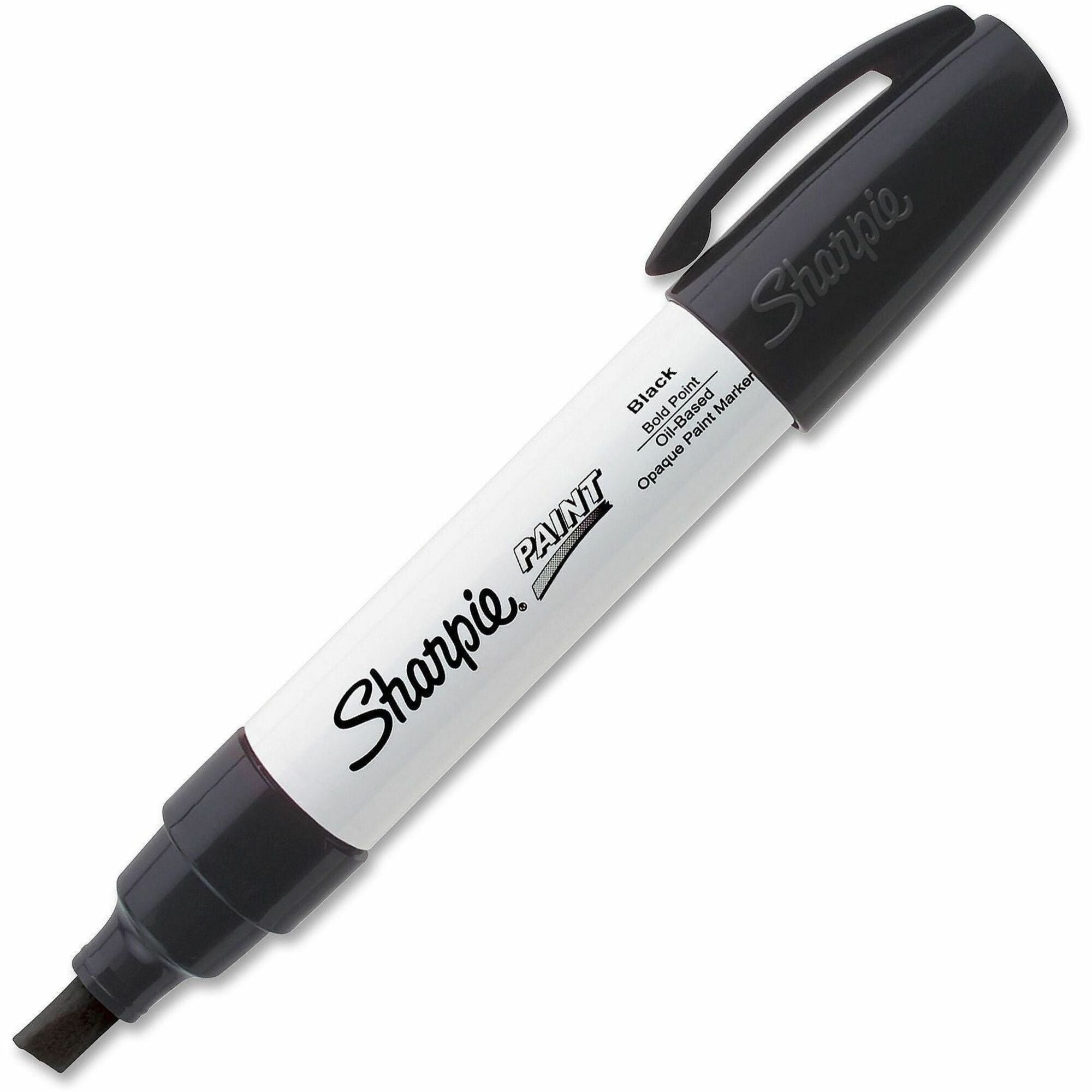 Sharpie Oil-Based Paint Marker - Bold Point - Bold Marker Point - Black Ink - Oil Based - 1 Each