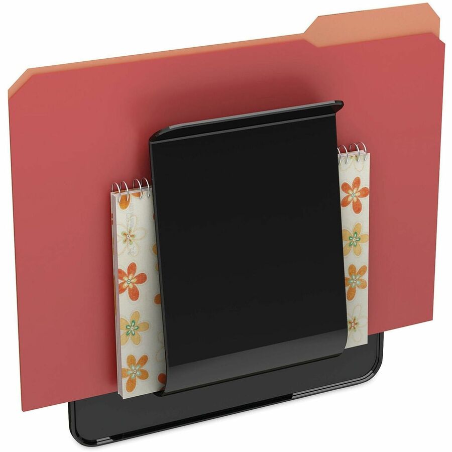 Deflecto Stand-Tall Wall File - 10.63" Height x 9.25" Width x 1.75" Depth - Break Resistant - Black - 1 Each