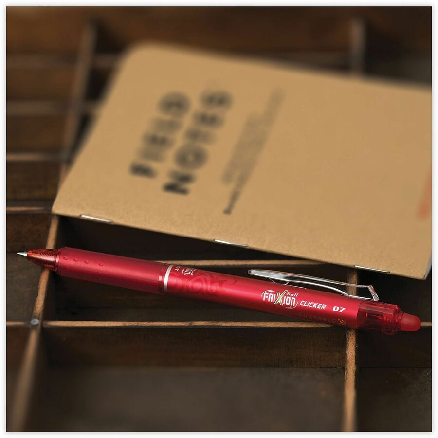 FriXion Gel Ink Pen Refills - 0.70 mm , Medium Point - Red Ink - Eco-friendly, Wear Resistant, Tear Resistant, Erasable - 3 / Pack
