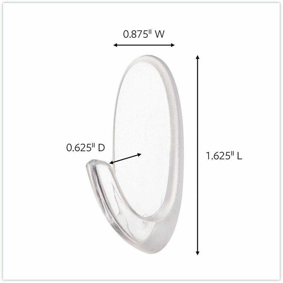 Command Hook Trial Pack - Medium - 2 lb (907.2 g) Capacity - White - 50 / Carton