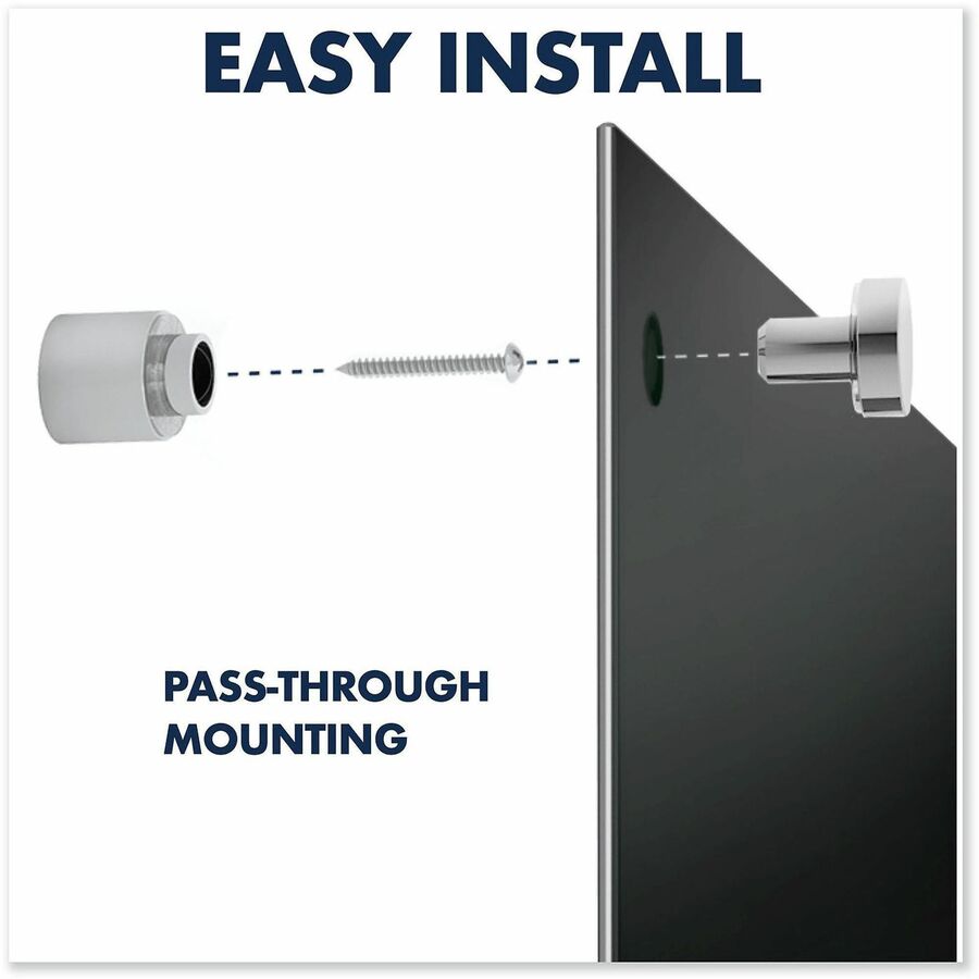 Quartet Infinity&trade; Glass Magnetic Dry-Erase Board - 36" (3 ft) Width x 24" (2 ft) Height - Black Tempered Glass Surface - Black Frame - Horizontal/Vertical - Magnetic - 1 / Each