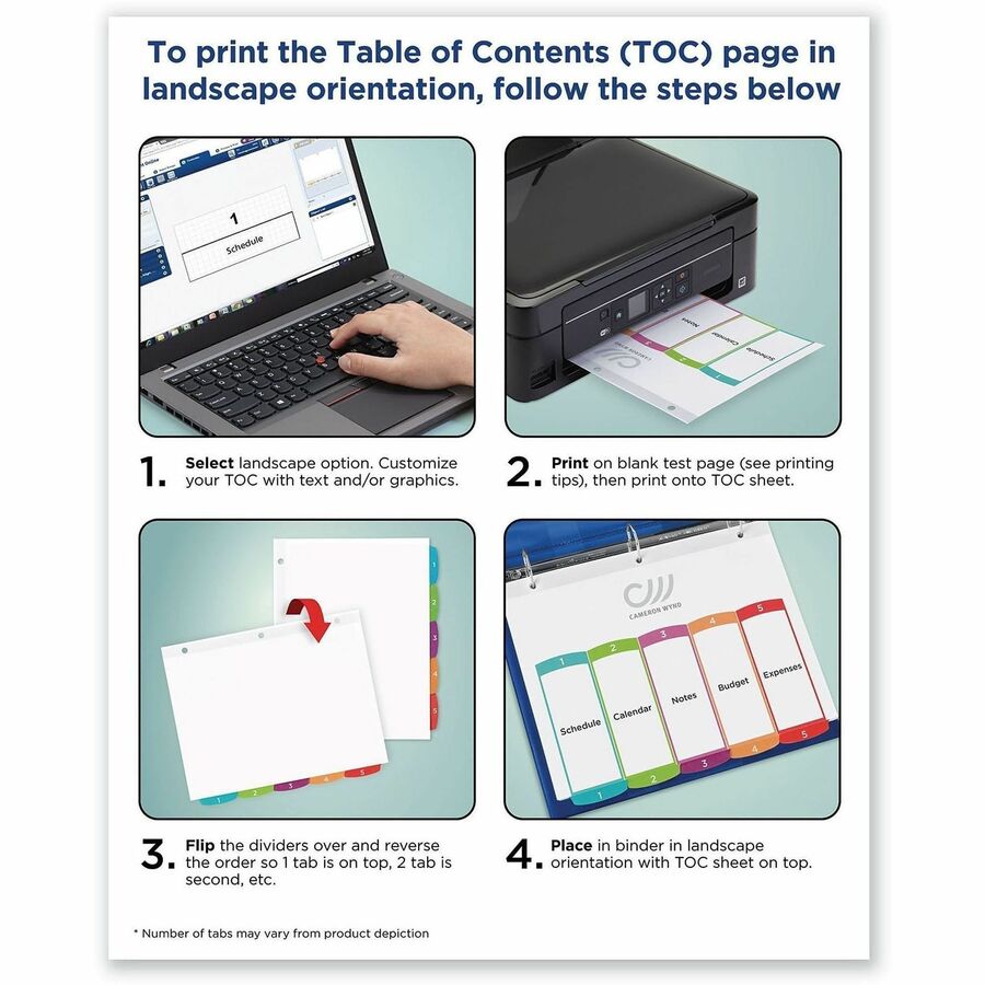 Avery A-Z Dividers, 26 Tabs, Ready Index, Arched Tabs (11844) - 26 x Divider(s) - 26 Printed Tab(s) - Alphabet - A-Z - 26 Tab(s)/Set - 8.5" Divider Width x 11" Divider Length - Letter - 8.50" Width x 11" Length - 3 Hole Punched - White Paper Divider - ...