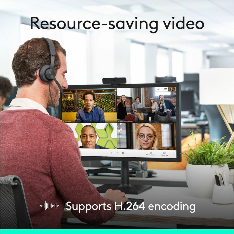 Logitech C925e Webcam - 30 fps - Black - USB 2.0 - 1 Each - Full HD - 1920 x 1080 Video - Auto-focus - 78&deg; Angle - Clip, Tripod Mount - 1.2x Digital Zoom - Widescreen - Microphone - For Notebook, Monitor, Computer - Windows 8 or Later, ChromeOS, ma...