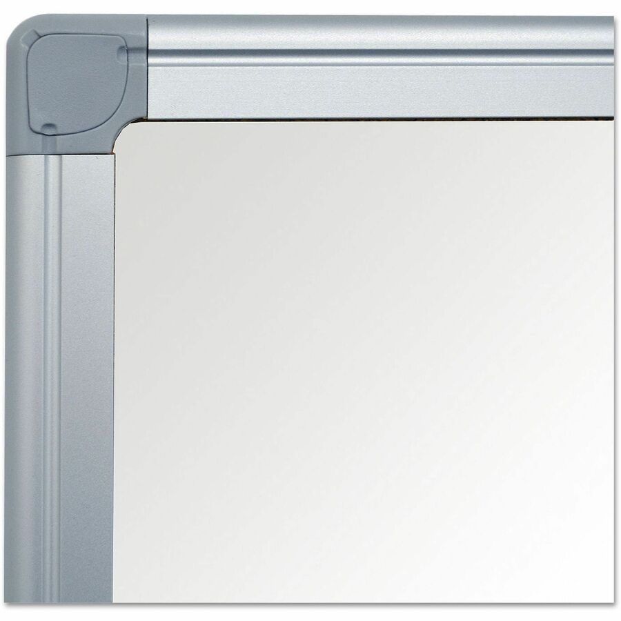 MasterVision Super Value Lacquered Steel Dry Erase Board - 48" (4 ft) Width x 36" (3 ft) Height - Lacquered Steel Surface - Anodized Aluminum Frame - Rectangle - Horizontal/Vertical - Magnetic - 1 Each