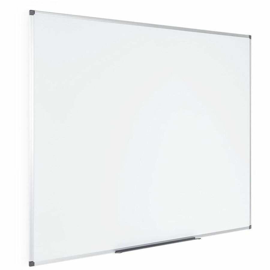 MasterVision Super Value Lacquered Steel Dry Erase Board - 96" (8 ft) Width x 48" (4 ft) Height - Lacquered Steel Surface - Anodized Aluminum Frame - Rectangle - Horizontal/Vertical - Magnetic - 1 Each