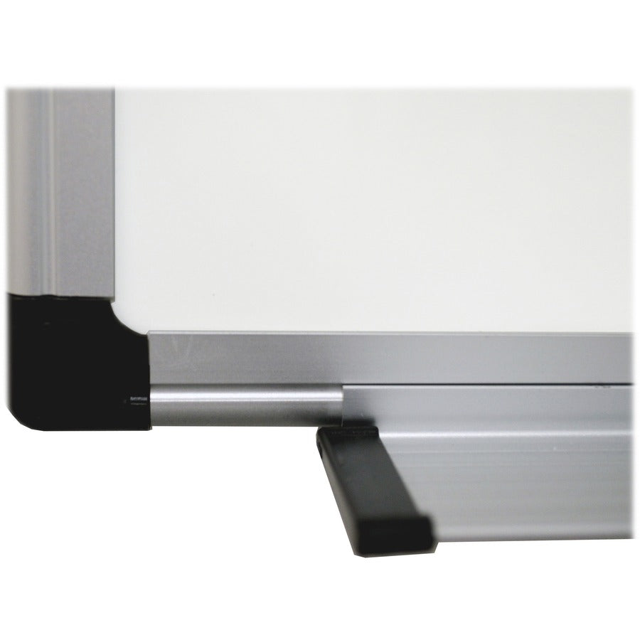 MasterVision Super Value Lacquered Steel Dry Erase Board - 96" (8 ft) Width x 48" (4 ft) Height - Lacquered Steel Surface - Anodized Aluminum Frame - Rectangle - Horizontal/Vertical - Magnetic - 1 Each