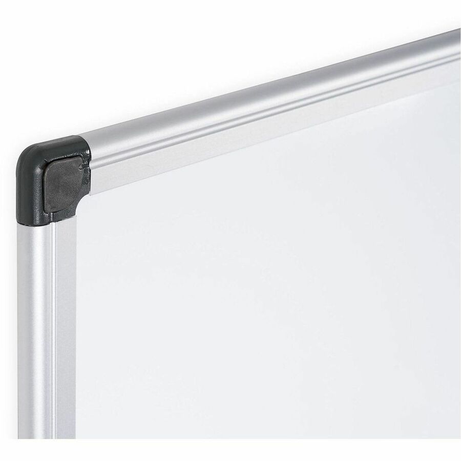 MasterVision Super Value Lacquered Steel Dry Erase Board - 96" (8 ft) Width x 48" (4 ft) Height - Lacquered Steel Surface - Anodized Aluminum Frame - Rectangle - Horizontal/Vertical - Magnetic - 1 Each