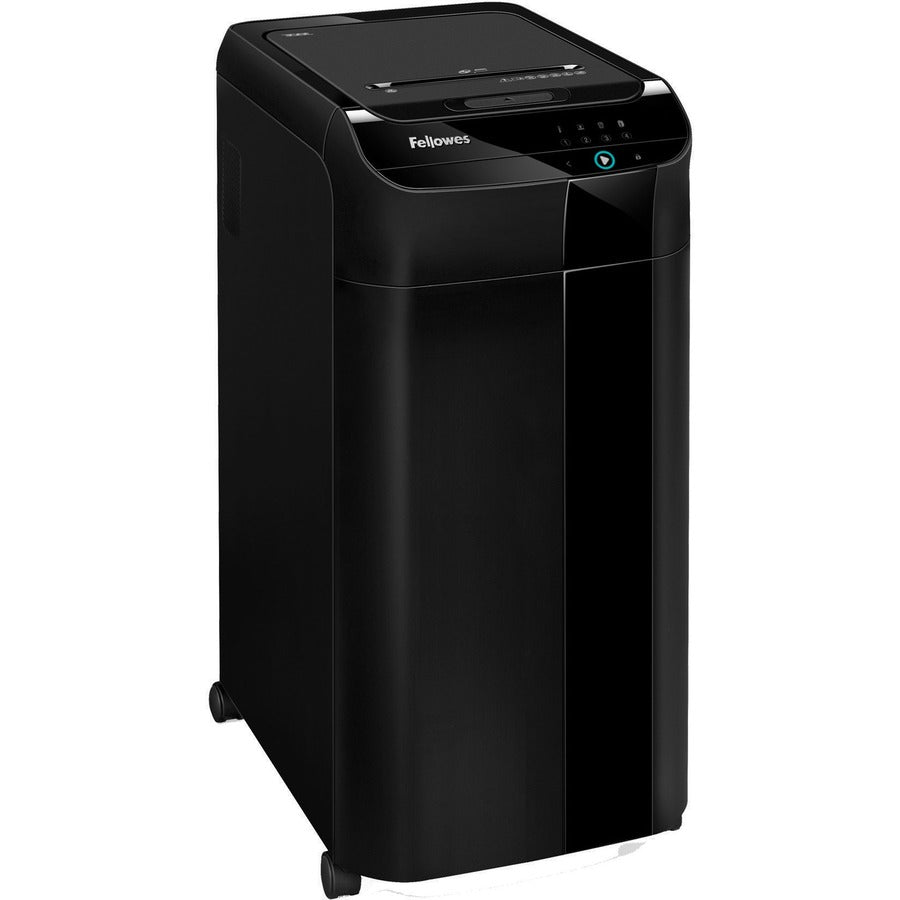 Fellowes AutoMax 350C Auto Feed Cross-Cut Shredder - Non-continuous Shredder - Cross Cut - 350 Per Pass - for shredding Staples, Paper Clip, Paper, CD, DVD, Credit Card, Junk Mail - 0.156" x 1.500" Shred Size - P-4 - 11 ft/min - 9" Throat - 45 Minute R...