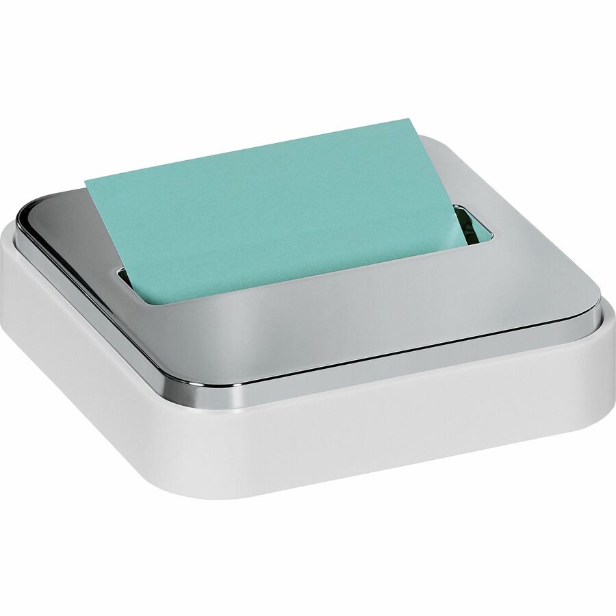 Post-it&reg; Note Dispenser - 3" x 3" Note - 45 Sheet Note Capacity - White