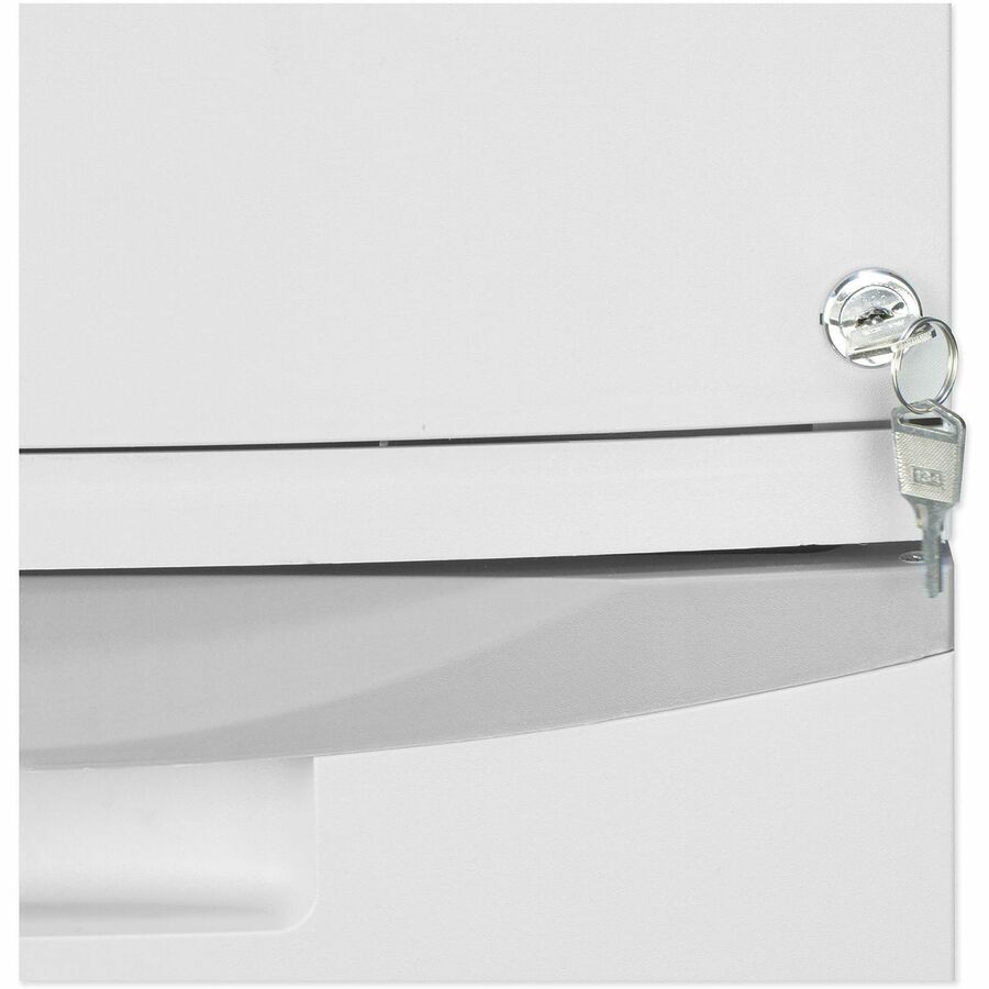 Storex Single/Double Poly Filing Drawer - 14.1" Length x 31.8" Width x 26" Height - 2 x Drawer(s) for File - Lightweight, Stackable, Moisture Resistant, Rust Resistant, Lockable, Durable, Label Holder, Locking Casters, Dent Resistant, Scratch Resistant...