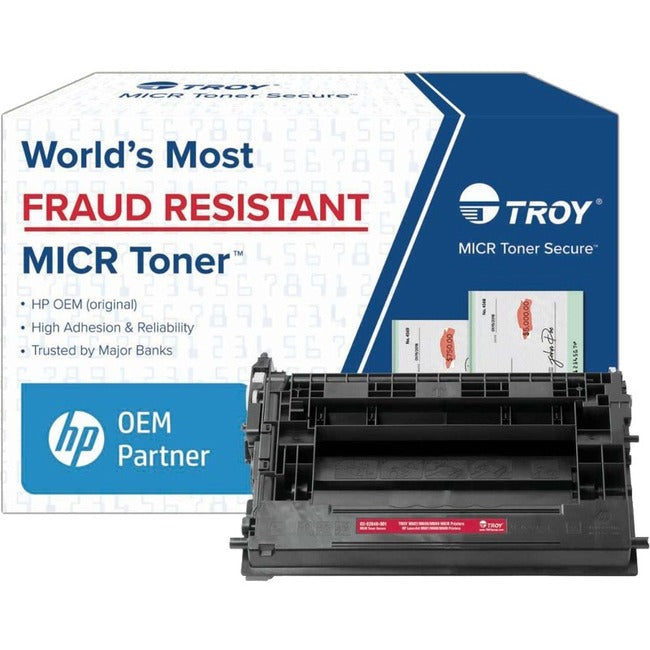 Troy Toner Secure Original MICR Laser Toner Cartridge CF237A - Black - 1 Pack - 11000 Pages