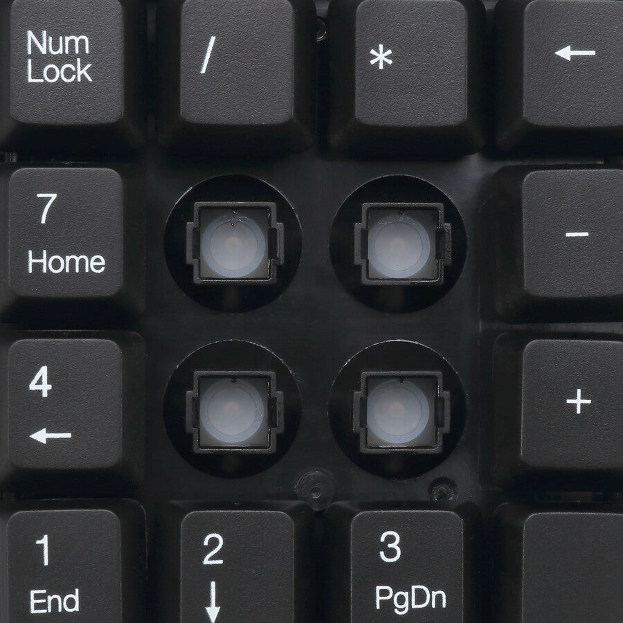 Adesso Wireless Spill Resistant 18-Key Numeric Keypad - Wireless Connectivity - RF - 30 ft - 2.40 GHz - USB Interface - 18 Key(s) - Windows 10, Windows 8, Windows 7 - English (US) - Computer - PC - Membrane Keyswitch - AAA Battery Size Supported - Black