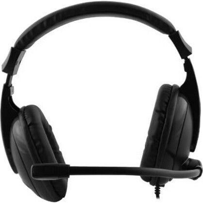 Adesso Xtream H5 - Multimedia Headset with Microphone - Stereo - Mini-phone (3.5mm) - Wired - 32 Ohm - 20 Hz to 20 kHz - Over-the-head - Binaural - Circumaural - 6 ft Cable - Omni-directional Microphone - Black