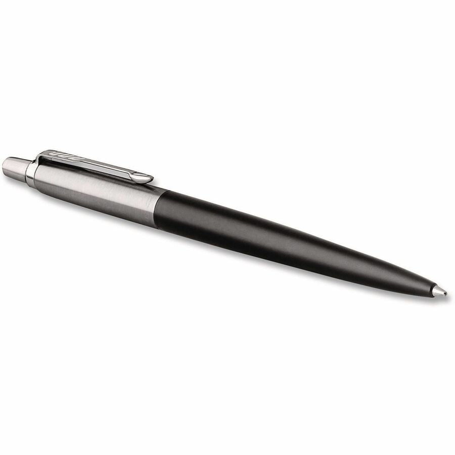 Parker Jotter Bond Street Retractable Ballpoint Pen - Medium Pen Point - Retractable - Blue Ink - Polished Chrome Stainless Steel Barrel - 1 Each