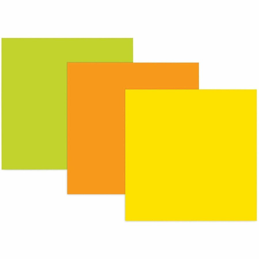 Post-it&reg; Super Sticky Big Note - 30 x Orange - 11" Flag/Note Width x 11" Flag/Note Length - Square - 30 Sheets per Pad - Orange - Sticky, Removable - 1 Each