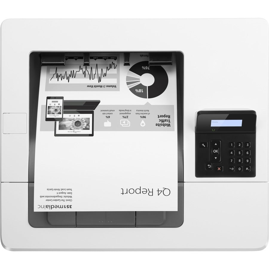 HP LaserJet Pro M501 M501dn Desktop Laser Printer - Monochrome - 43 ppm Mono - 4800 x 600 dpi Print - Automatic Duplex Print - 650 Sheets Input - Ethernet - 100000 Pages Duty Cycle - Plain Paper Print - USB