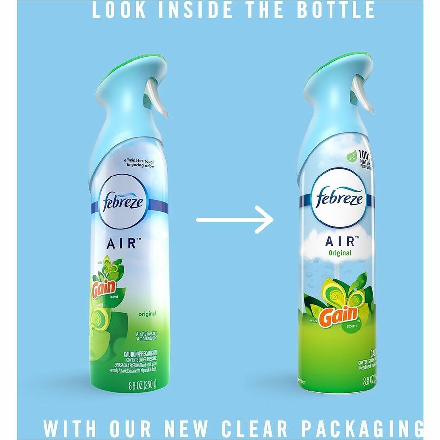 Febreze AIR Gain Original Scent - Spray - 8.8 fl oz (0.3 quart) - Gain Original - Odor Neutralizer - 1 Each