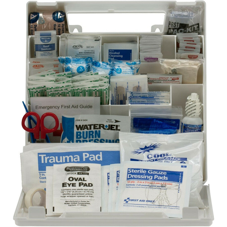 First Aid Only Only 50-person Bulk Plastic 1st Aid Kit - 183 x Piece(s) For 50 x Individual(s) - 11" Height x 3" Width x 10.8" Length - Plastic Case - 1 Each