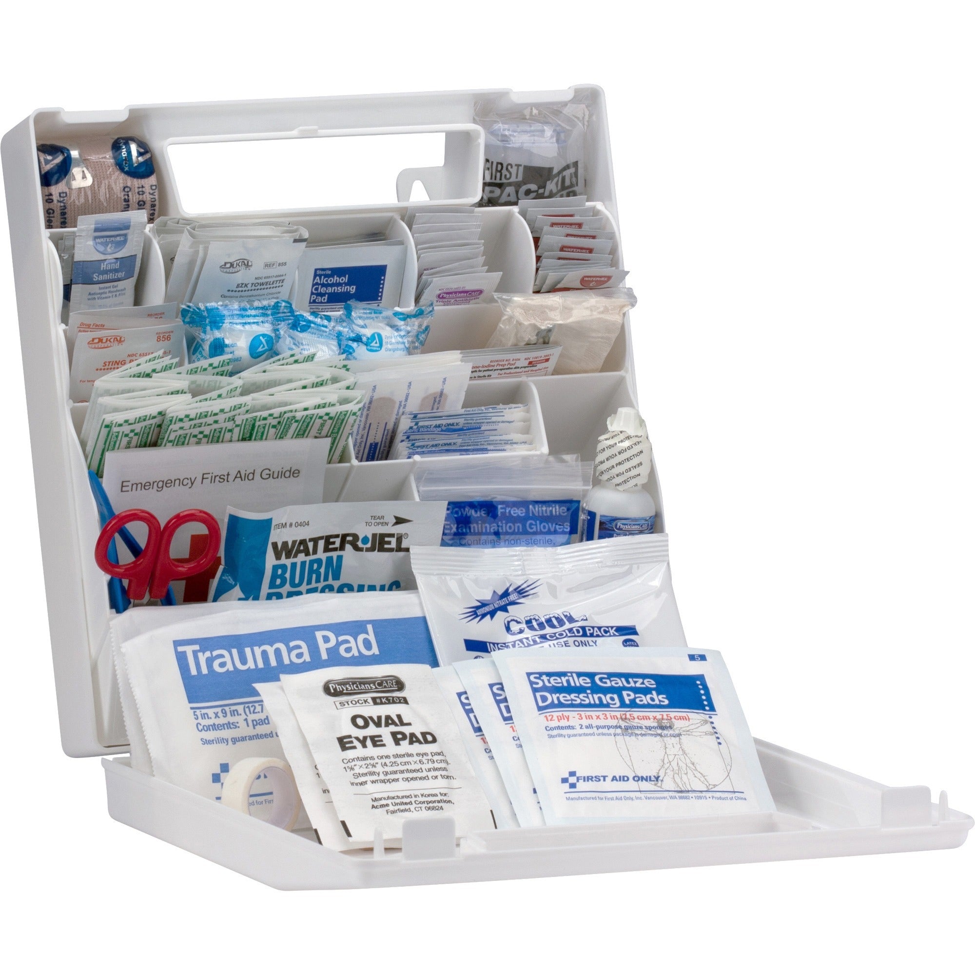 First Aid Only Only 50-person Bulk Plastic 1st Aid Kit - 183 x Piece(s) For 50 x Individual(s) - 11" Height x 3" Width x 10.8" Length - Plastic Case - 1 Each
