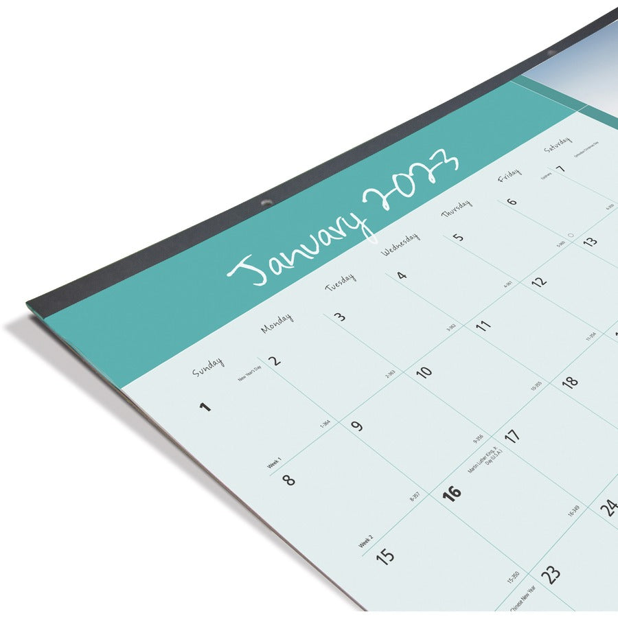 Blueline Man's Best Friend Dogs Desk Pad Calendar - Julian Dates - Monthly - 12 Month - January 2026 to December 2026 - 1 Month Single Page Layout - 22" x 17" Sheet Size - Desk Pad - Paper - 17" Height x 22" Width - Notes Area, Tear-off, Event Planning...