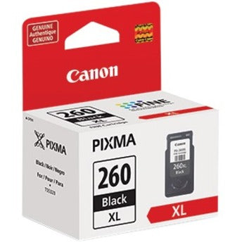 Canon PG-260 XL Original Extra Large Yield Inkjet Ink Cartridge - Black - 1 Pack - Inkjet - Extra Large Yield - 1 Pack