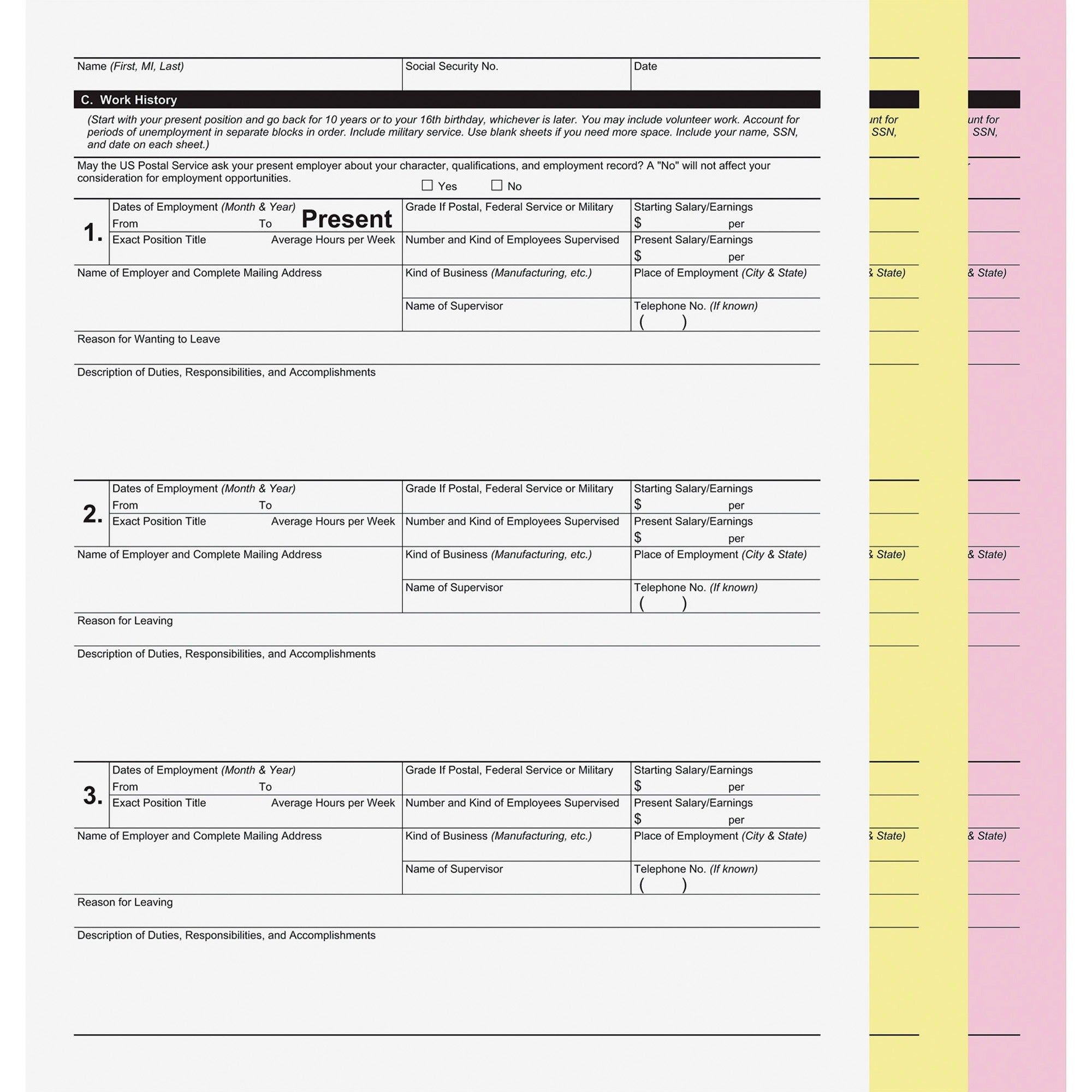 ICONEX SecurIT 3-part Digital Carbonless Form Paper - 8 1/2" x 11" - White, Yellow - 167 Sheets per Ream - 167/Ream - 5 / Carton