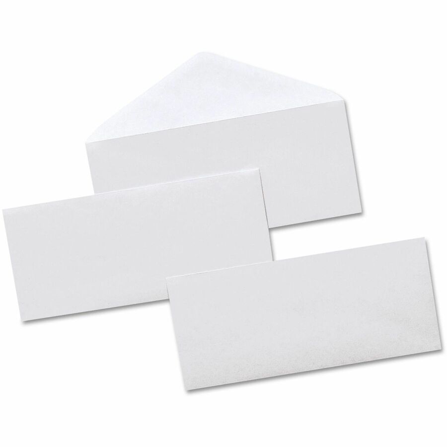 Universal Envelope - Business - #10 - 9 1/2" Width x 4 1/10" Length - 24 lb - Gummed - White - Paper Stock - 500 / Box