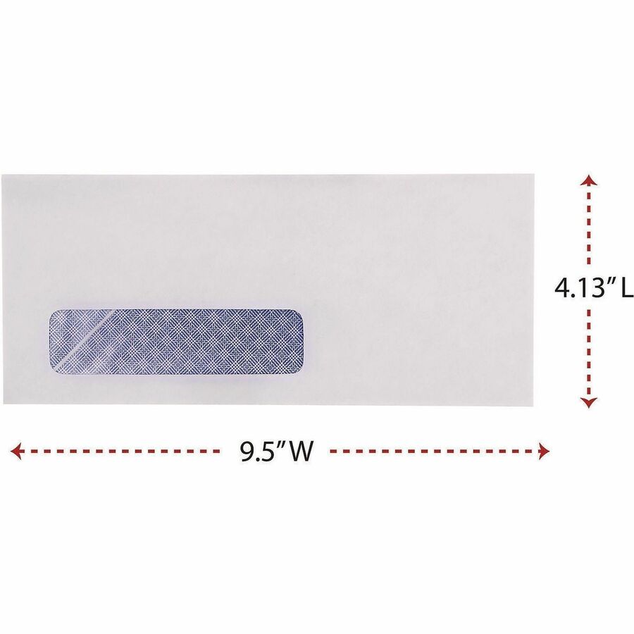 Universal Envelope - Business - #10 - 9 1/2" Width x 4 1/10" Length - 24 lb - Gummed - White - Paper Stock - 500 / Box