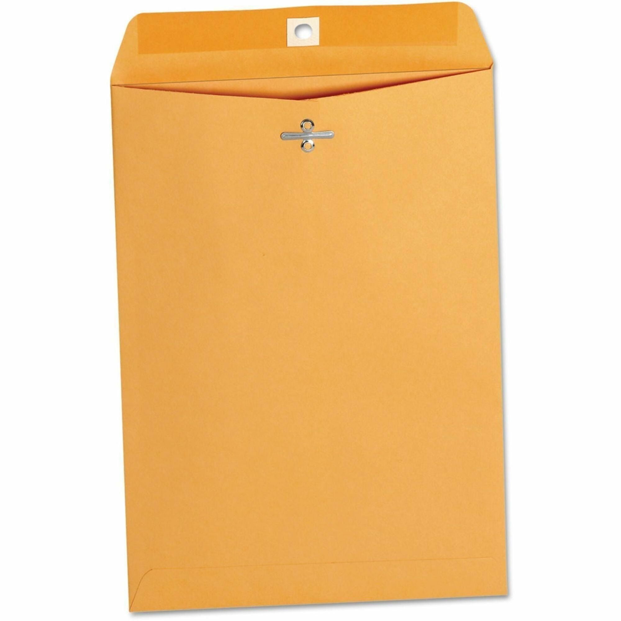 Universal Envelope - Clasp - #75 - 10 1/2" Width x 7 1/2" Length - 28 lb - Clasp/Gummed Flap - Brown Kraft - Kraft Paper - 100 / Box
