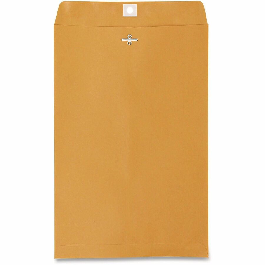 Universal Envelope - Clasp - #98 - 15" Width x 10" Length - 28 lb - Clasp/Gummed Flap - Brown Kraft - Kraft Paper - 100 / Box