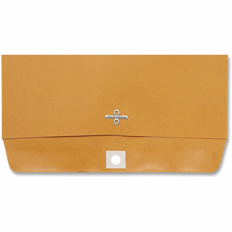 Universal Envelope - Clasp - #98 - 15" Width x 10" Length - 28 lb - Clasp/Gummed Flap - Brown Kraft - Kraft Paper - 100 / Box