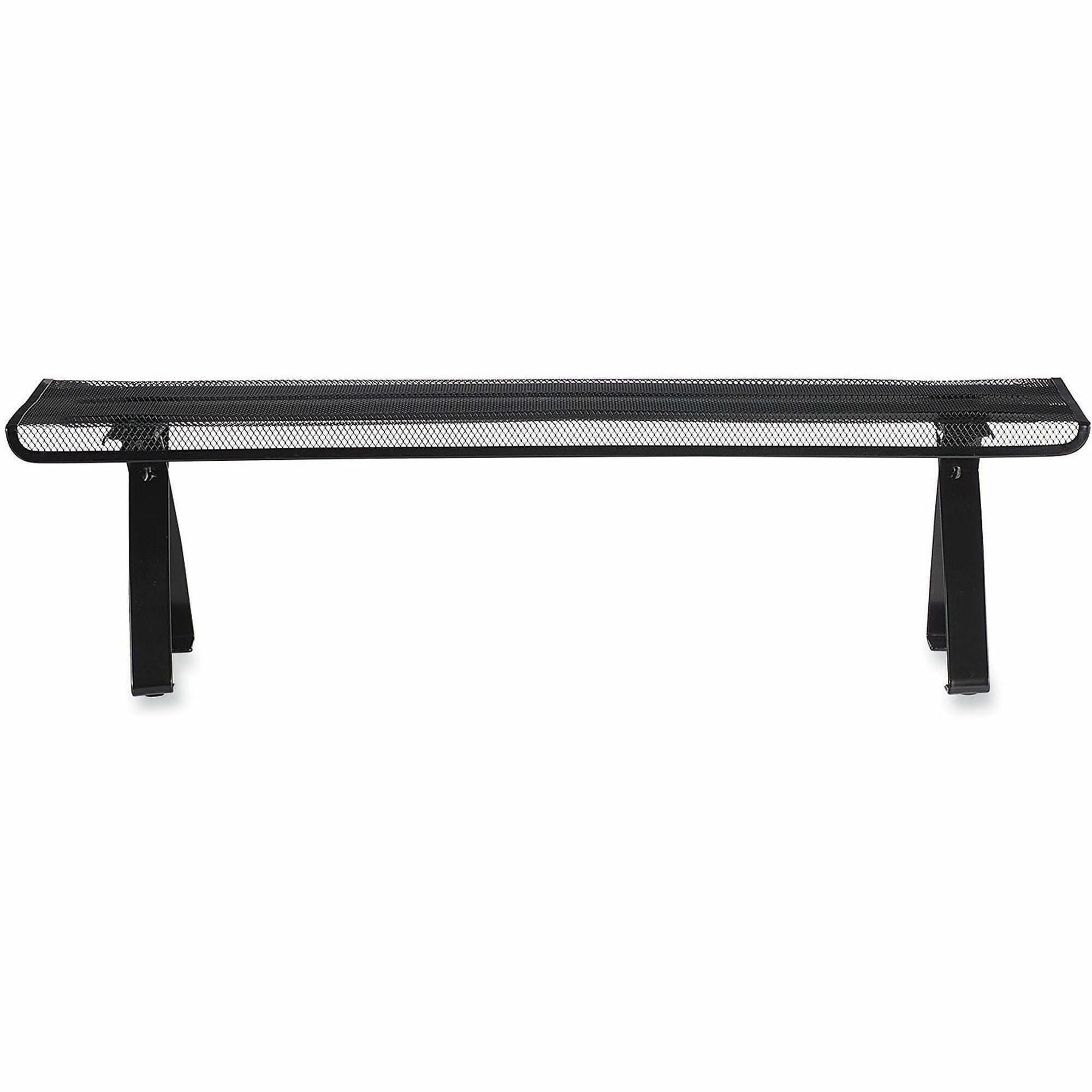 Universal Mesh Off-Desk Shelf, 26.13 x 7 x 7, Black - 1 Shelf(ves) - 7" Height x 26.13" Width x 7" Depth - Black - Steel Mesh - 1 Each