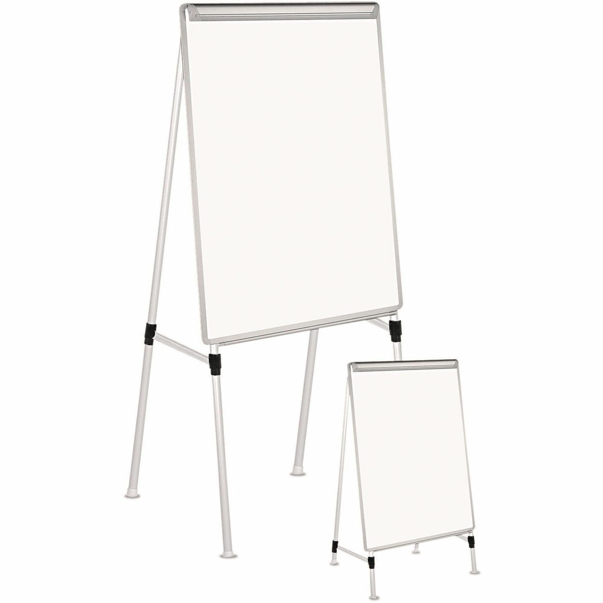 Universal Dry Erase Board with A-Frame Easel, 29" x 41" , White Surface - 29" (2.4 ft) Width x 41" (3.4 ft) Height - White Surface - 1 Each