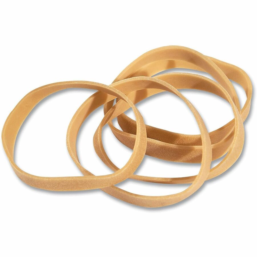 Universal Rubber Bands, Size 62, 0.04" Gauge, Beige, 1 lb Box, 490/Pack - Size: #62 - 2.5" Length x 0.3" Width - 24 lb/in - Rubber - Beige - 490 / Pack