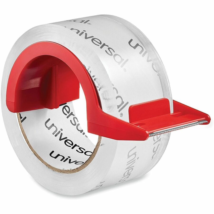 Universal Packaging Tape - 54.60 yd Length x 1.88" Width x 3 mil Thickness - 3" Core - Clear - Acrylic - Plastic Backing - 2 / Pack