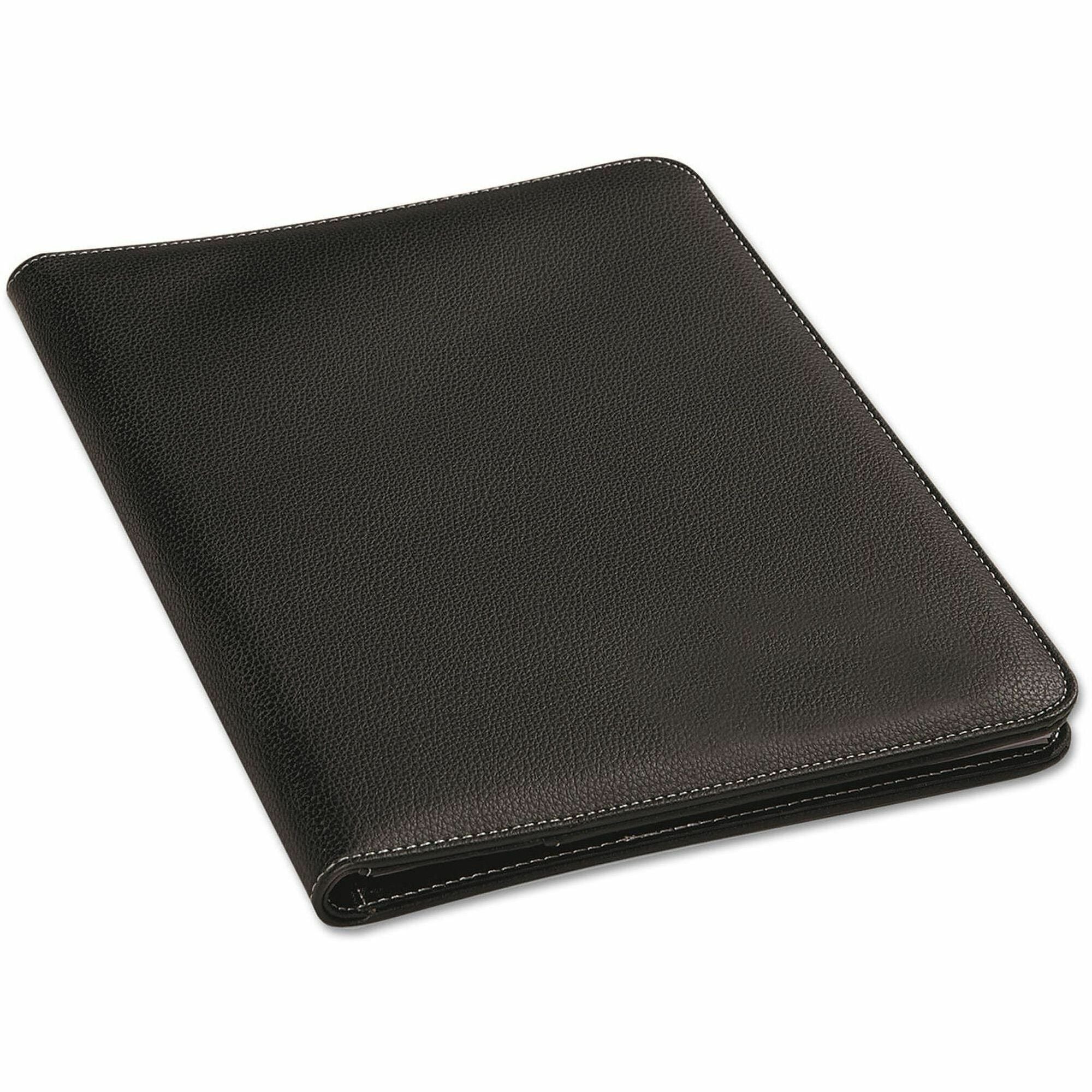 Universal Pad Folio - 8 1/2" x 11" - Black - 6 Each