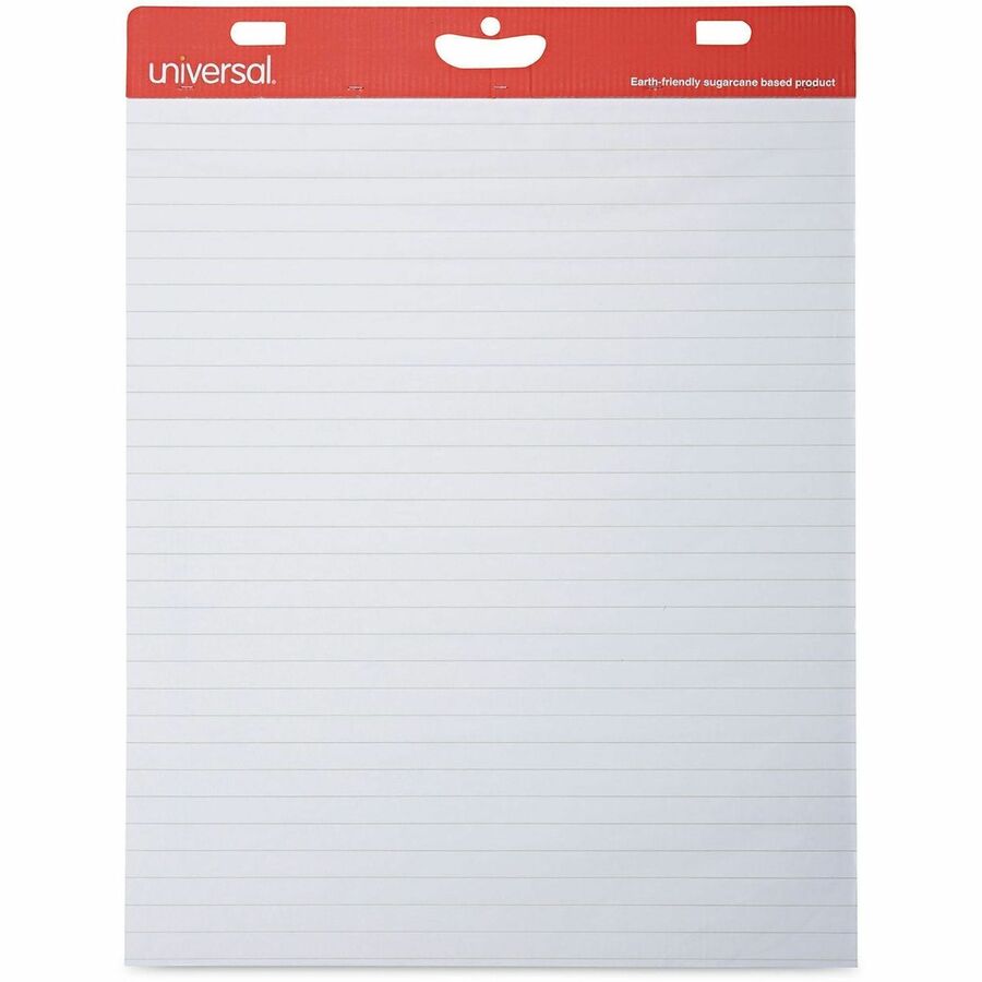 Universal Easel Pad - 1 Subject(s) - 50 Sheets - Tape Bound - 15 lb Basis Weight - 34" Height x 27" Width - White Paper - Cardboard Cover - 2 / Carton