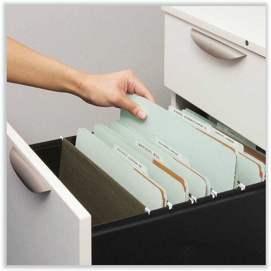 Universal 2/5 Tab Cut Letter Classification Folder - 8 1/2" x 11" - 3" Expansion - 8 Fastener(s) - 2" Fastener Capacity - Top Tab Location - Right of Center Tab Position - 3 Divider(s) - Gray - 10 Box