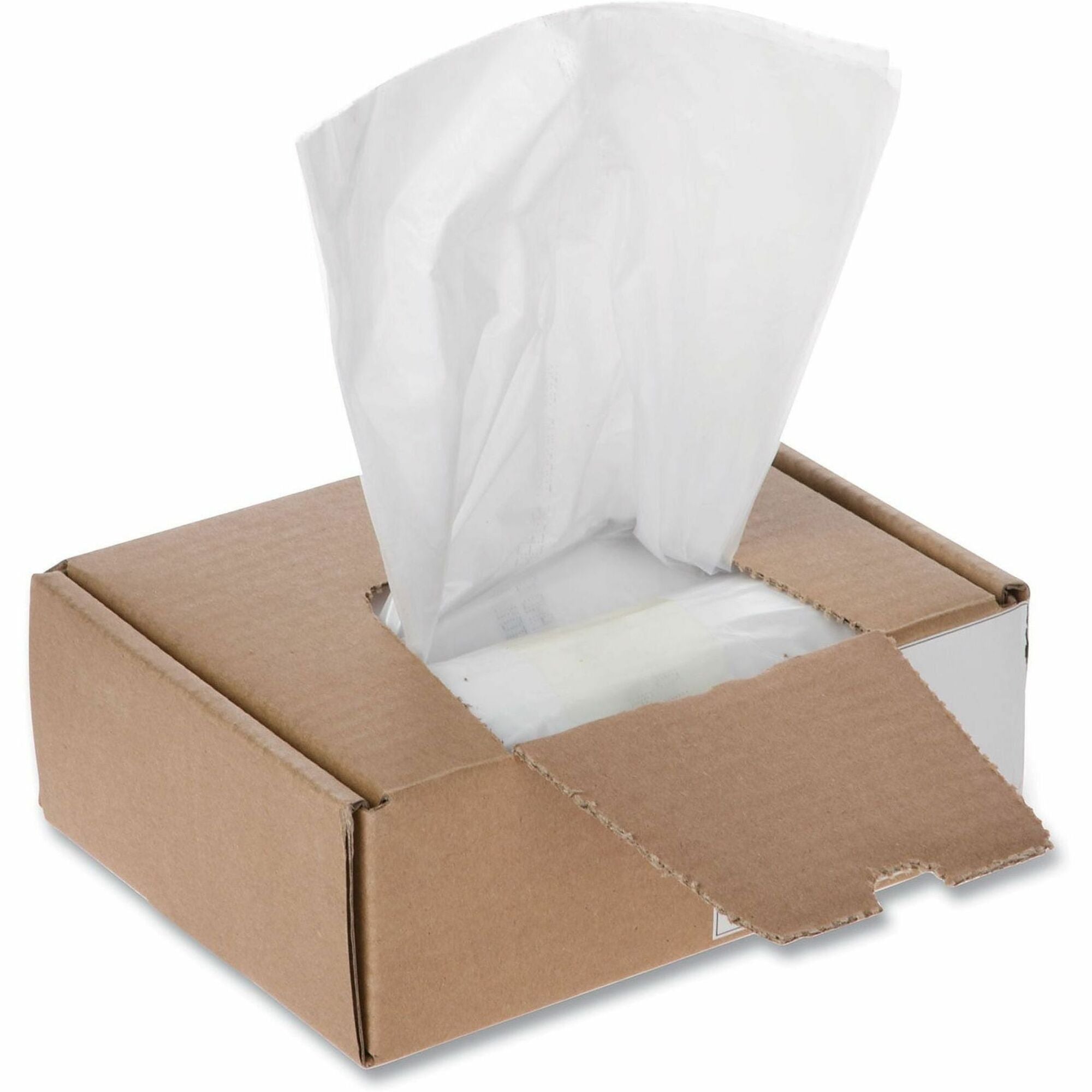 Universal Shredder Bag - 16 gal - 28" Height x 13" Width x 13" Depth - High-density Polyethylene (HDPE) Resin - Clear - 100 / Box