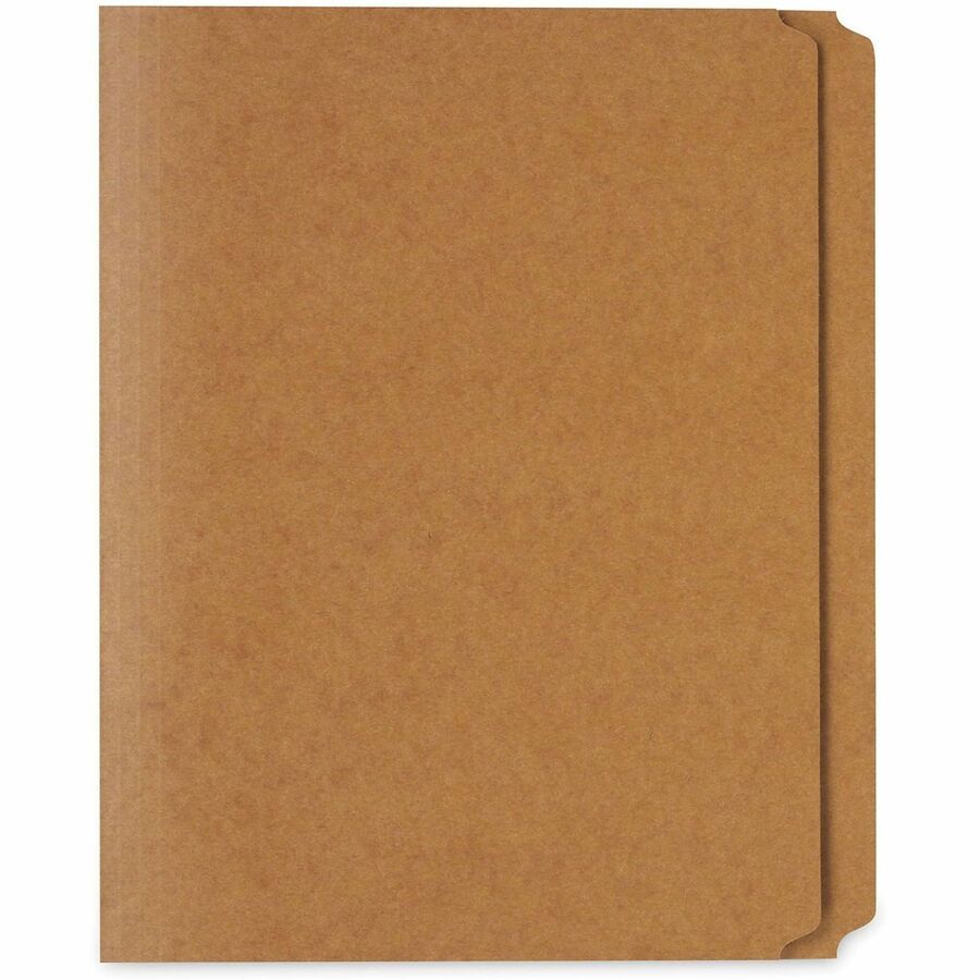 Universal Straight Tab Cut Letter Top Tab File Folder - 8 1/2" x 11" - 3/4" Expansion - Top Tab Position - 11 pt. - Kraft - 100 Box